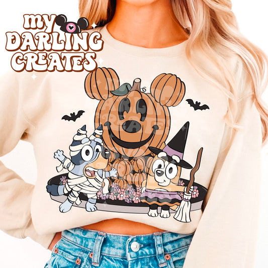 Giant Pumpkin With Bats PNG