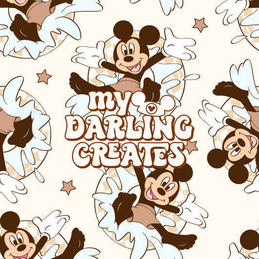 Neutral Floaty Mouse Stars - Seamless File