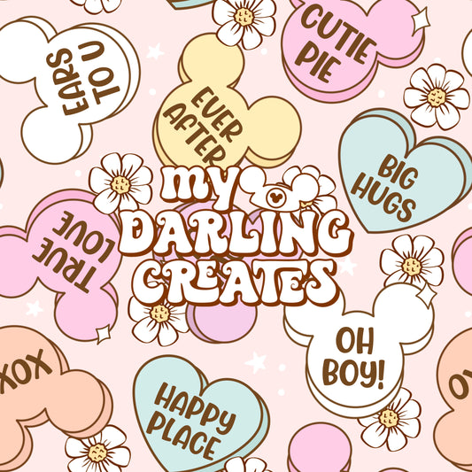 Mouse Candy Hearts - Seamless File