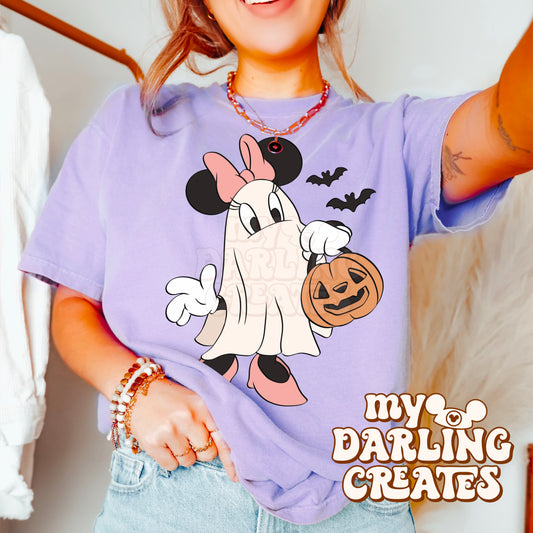 Ghost Mini with Bats PNG