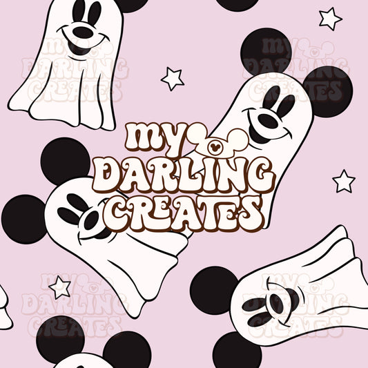 Mouse Ghosty Purple - Seamless File