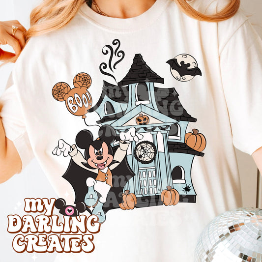 Haunted Mouse Blue PNG