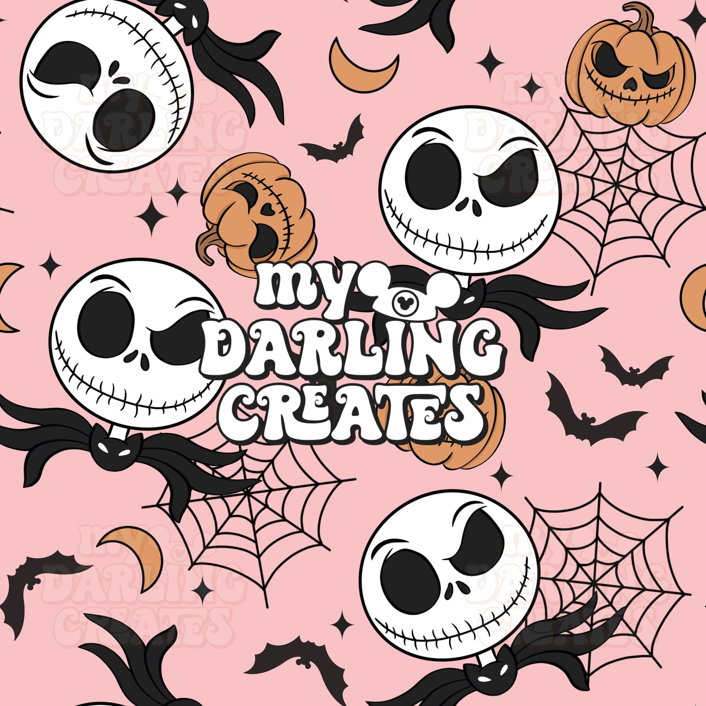 Halloween Jack Pink - Seamless File