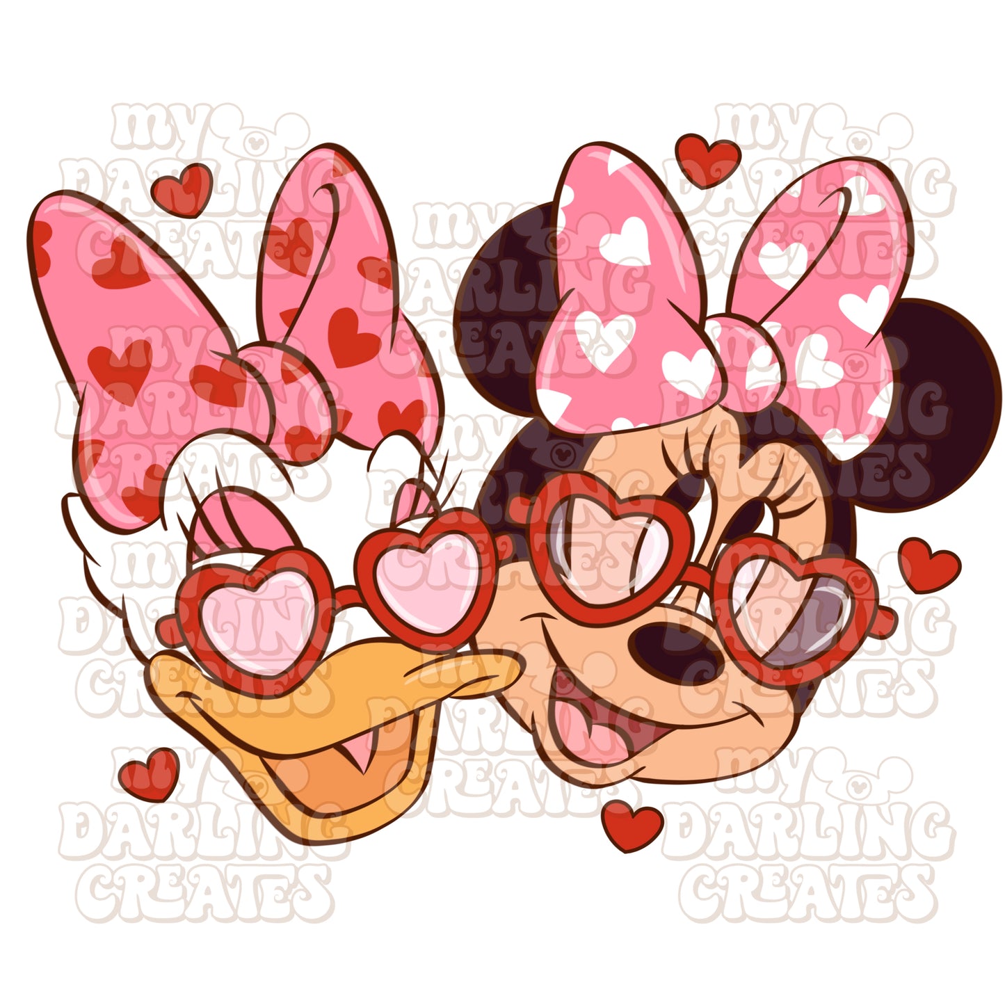 Bestie Love Pink PNG