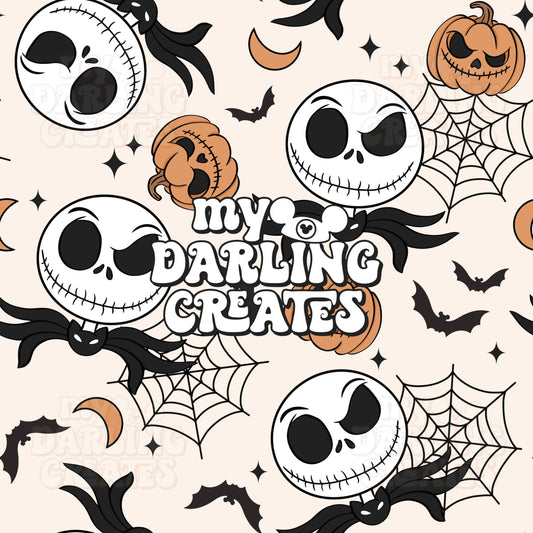 Halloween Jack Cream - Seamless File