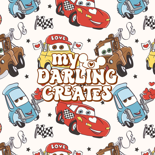 Cars Valentines - Seamless File