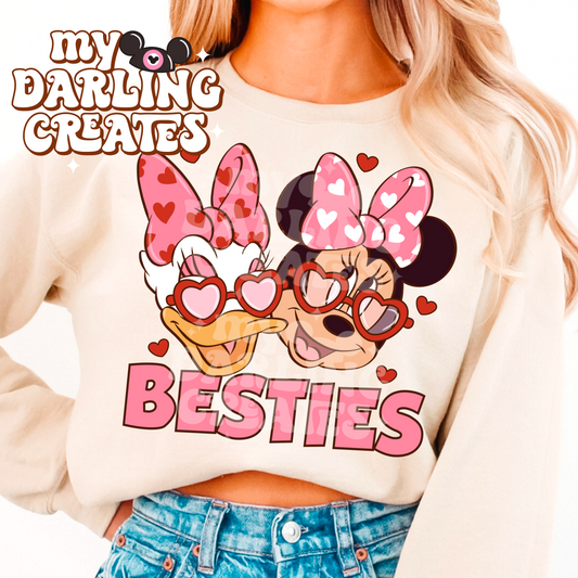 Besties Love Pink PNG