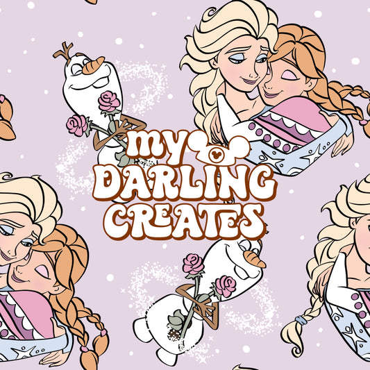 Snow Sisters Purple - Seamless File