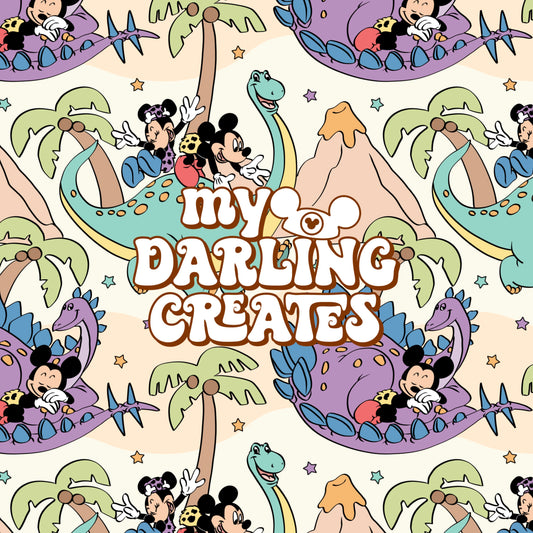 Vintage Dino - Seamless File