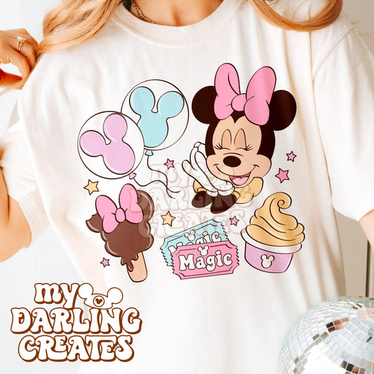 Pink Girly Park Things with Mini PNG