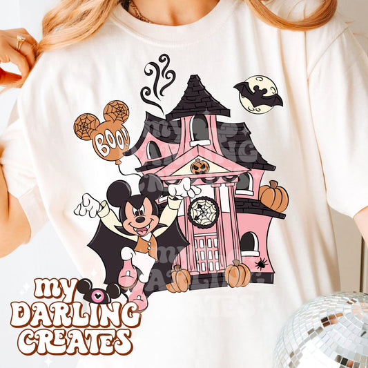 Haunted Mouse Pink PNG