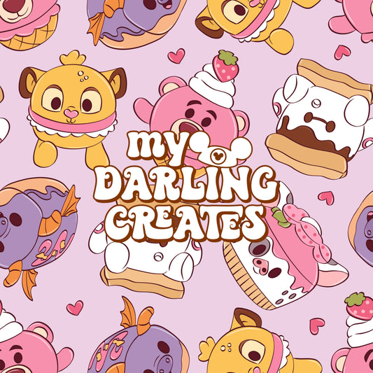 Munch Love Purple - Seamless File