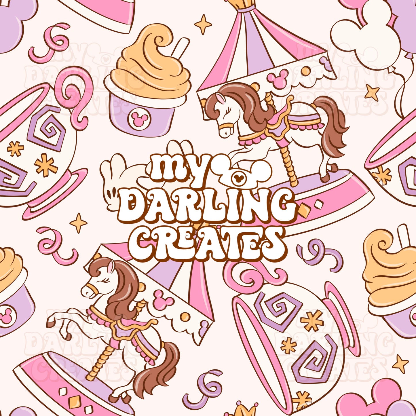 Magical World Cream - Seamless File