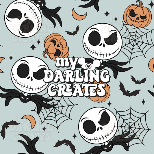 Halloween Jack Blue - Seamless File