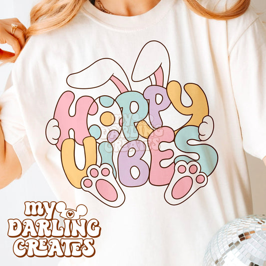 Hoppy Vibes Bunny PNG