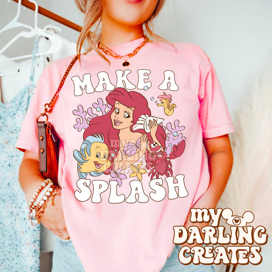 Make a Splash White PNG