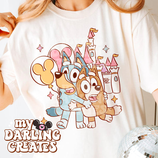 Magical Blue Sisters Castle PNG