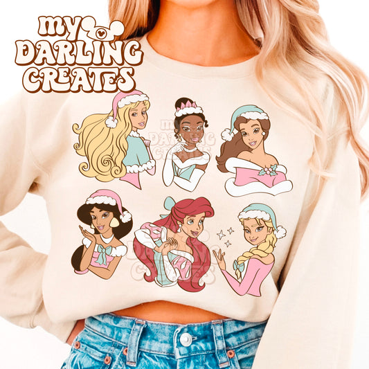 Winter Pastel Princess Six PNG