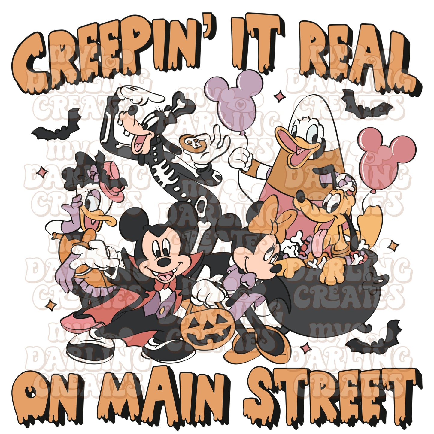 Creein it Real on Main Street PNG