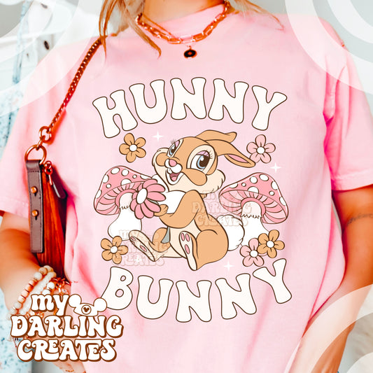 Hunny Bunny White Text PNG