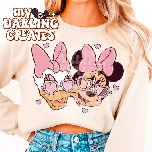 Bestie Love Purple PNG