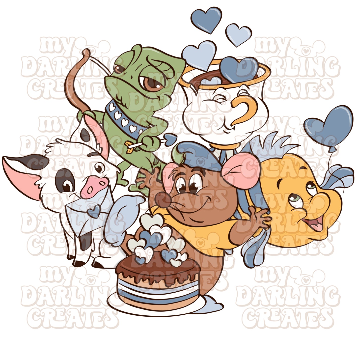 Sidekick Love Blue Version Two PNG