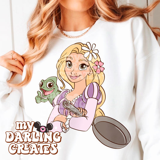 Long Hair Princess PNG