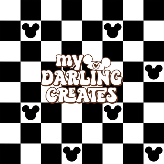 Black n White Mouse Check - Seamless File