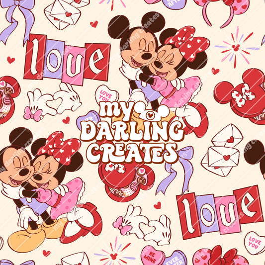 Love Day Mouse Cream - Seamless File