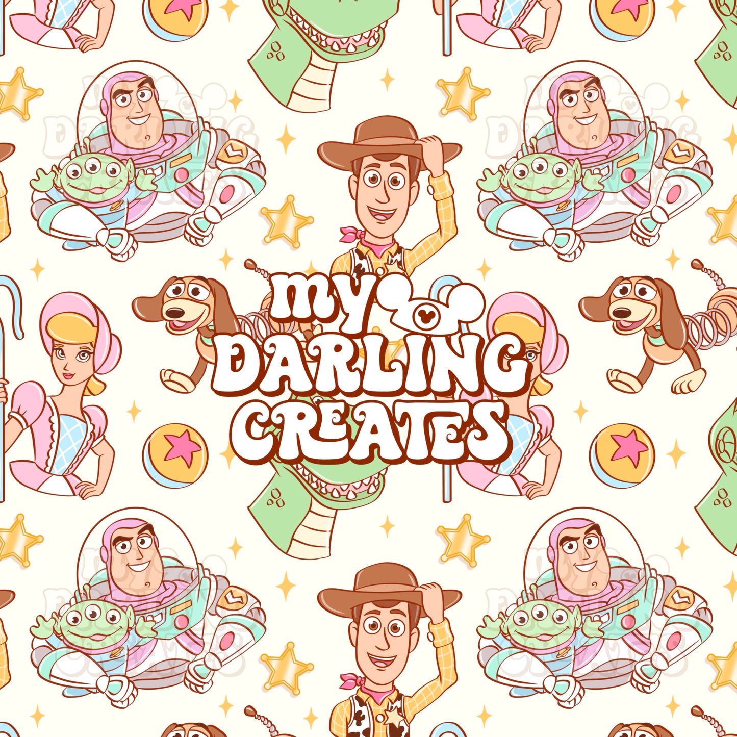 OG Toy Stories Cream - Seamless File