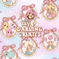Girly Galaxy Rainbow Frames - Seamless File