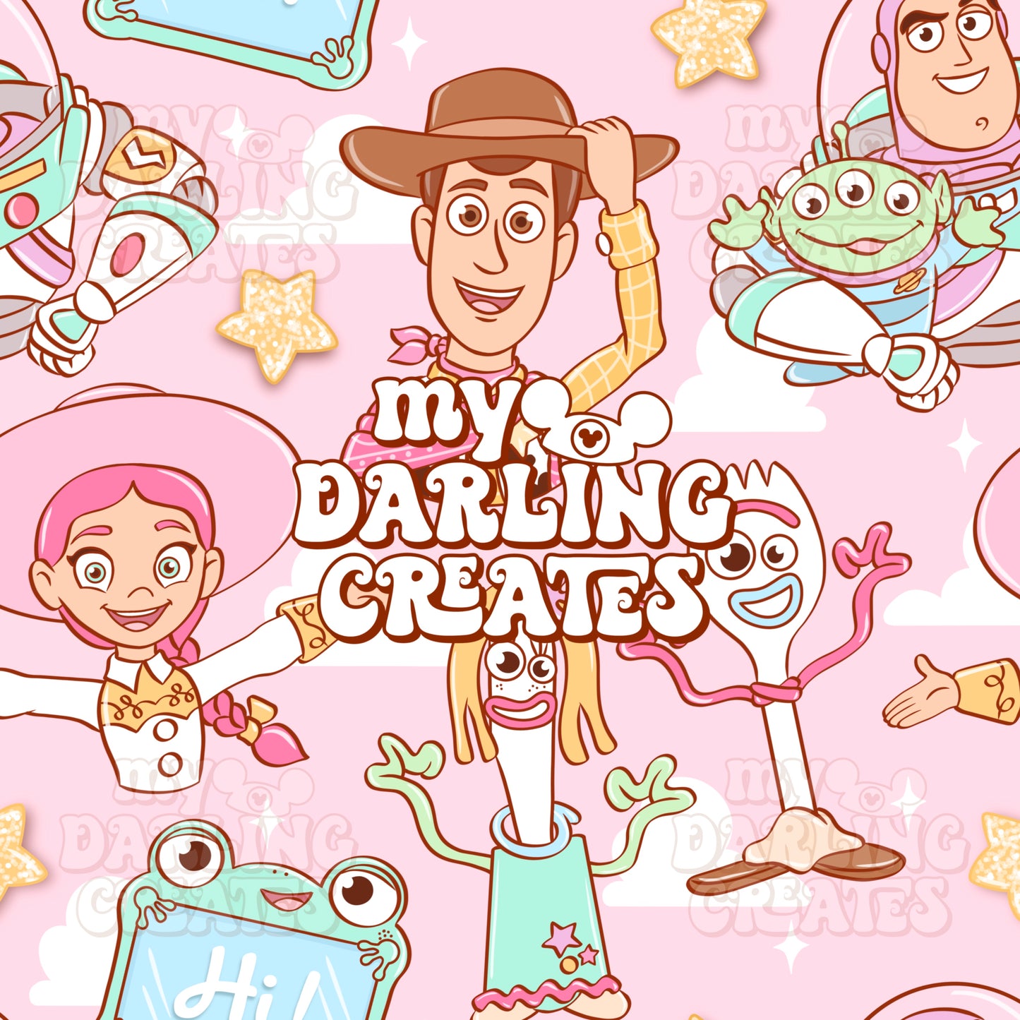 Toy Stories Pink - Seamless File