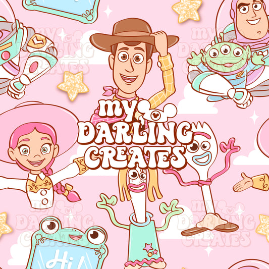 Toy Stories Pink - Seamless File