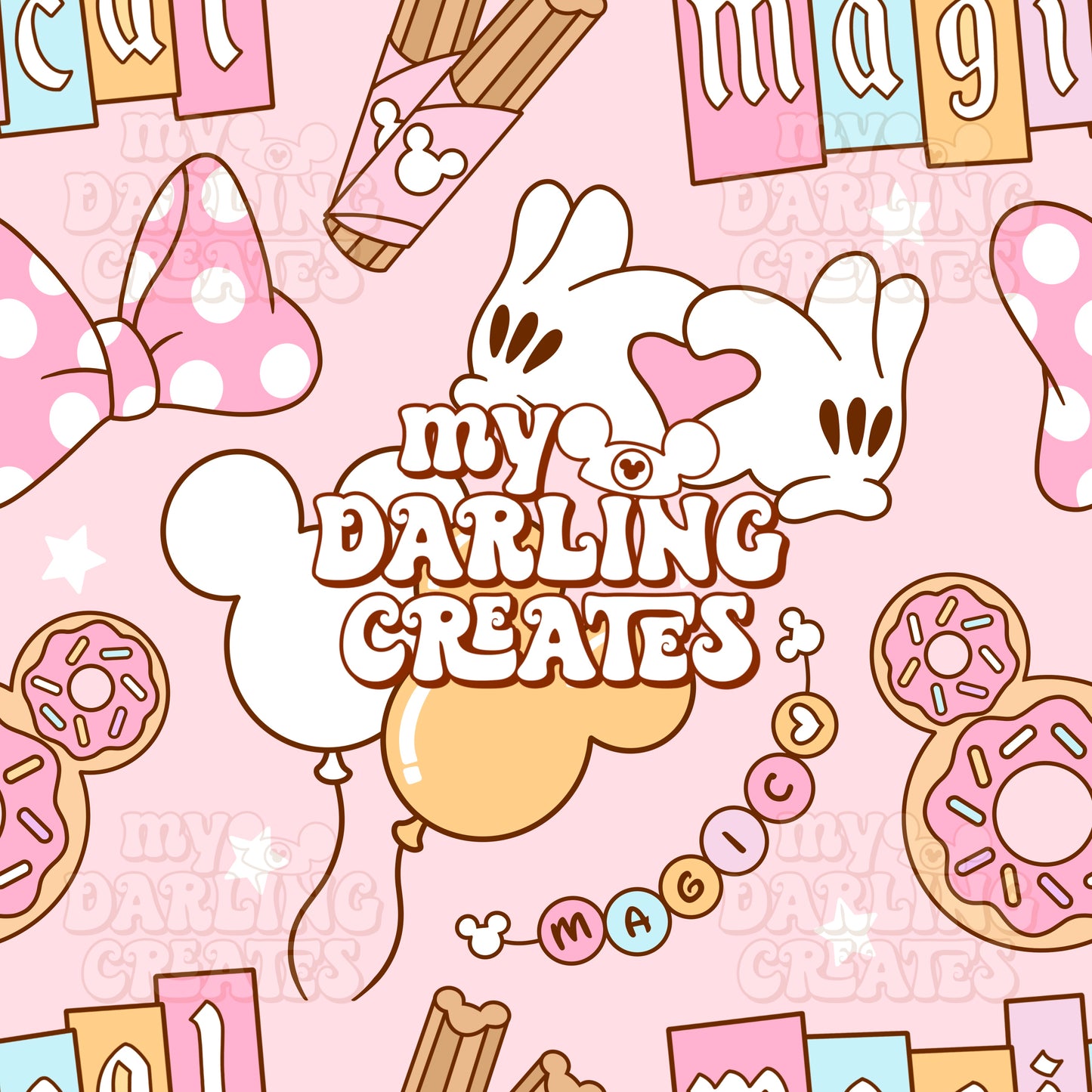 Pastel Park Day Pink - Seamless File