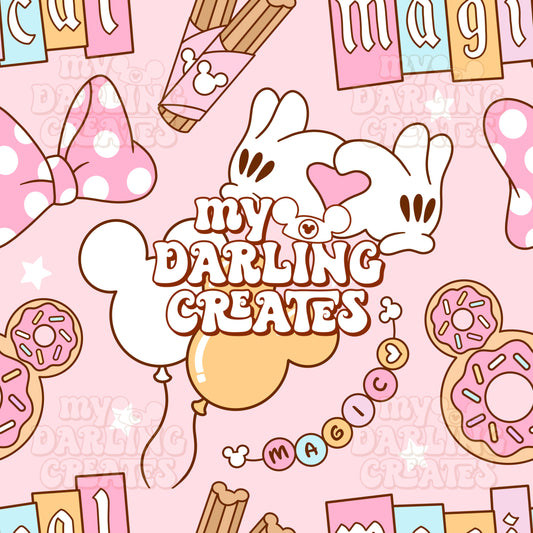 Pastel Park Day Pink - Seamless File