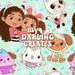 Dollhouse Sprinkle Party Aqua - Seamless File
