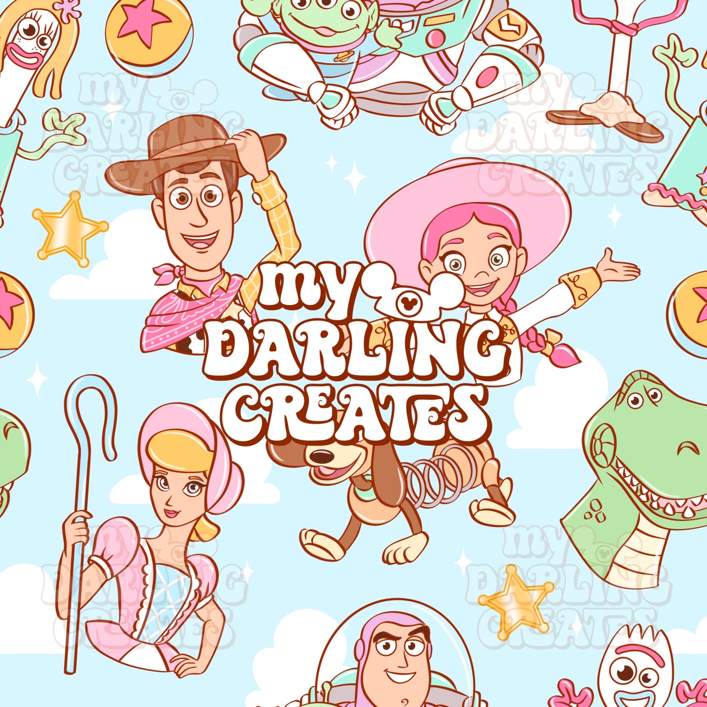 Friend In Me Blue - Seamless File