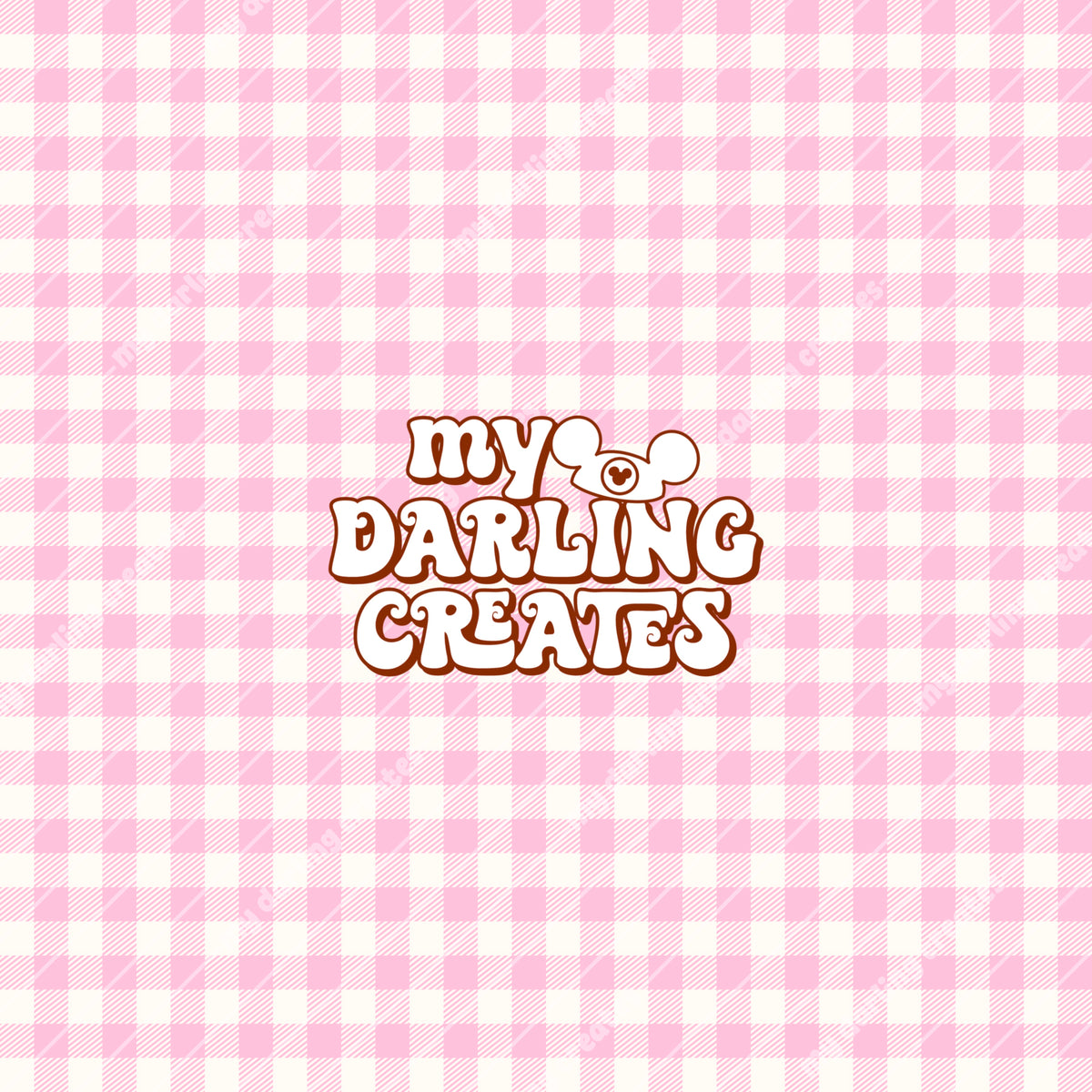 Gingham Pink - Seamless File