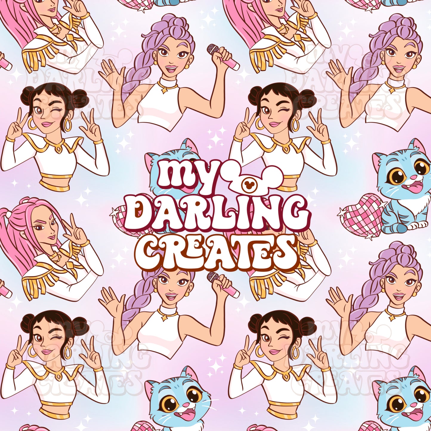 Girl Pop Whimsy - Seamless File