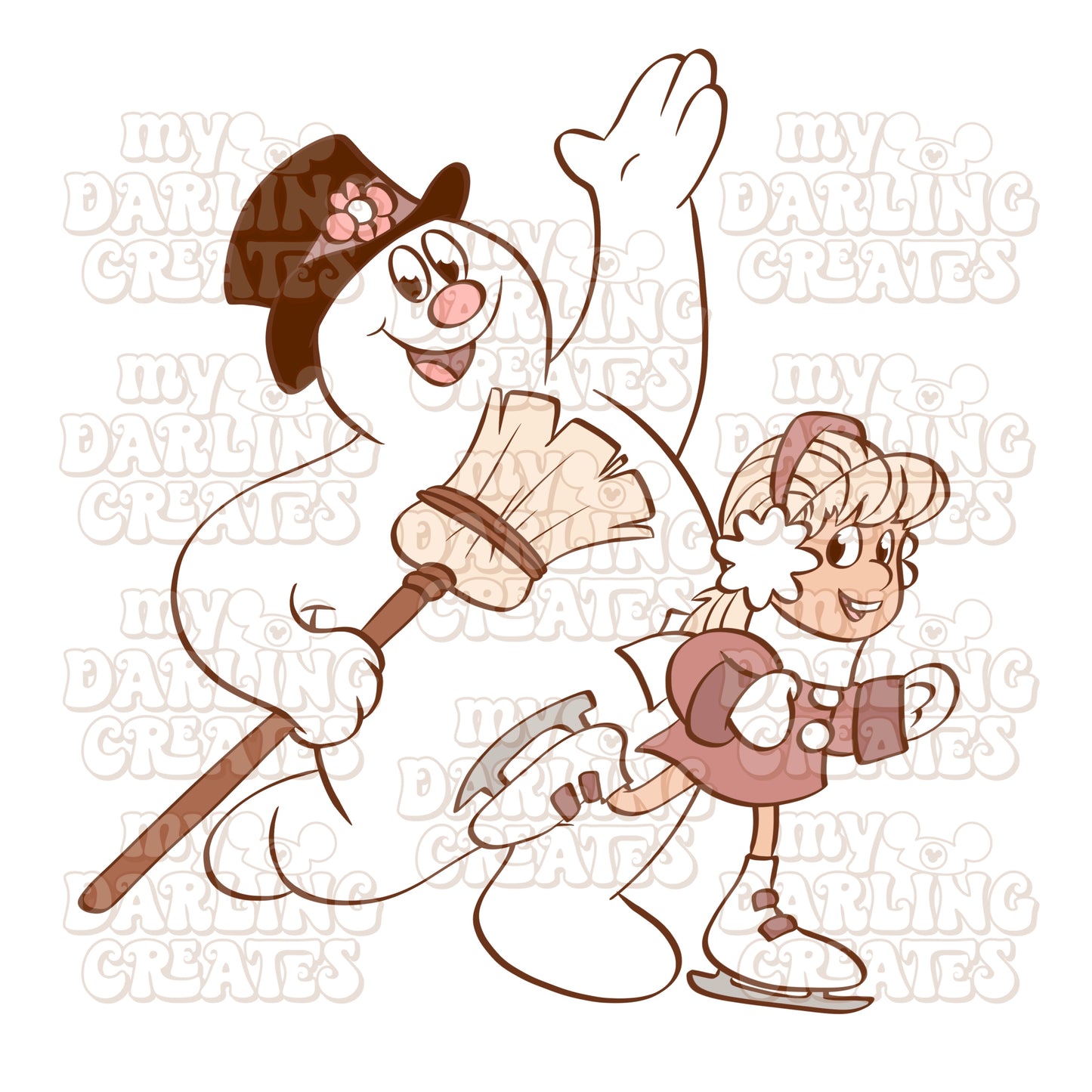Snowman Friends PNG