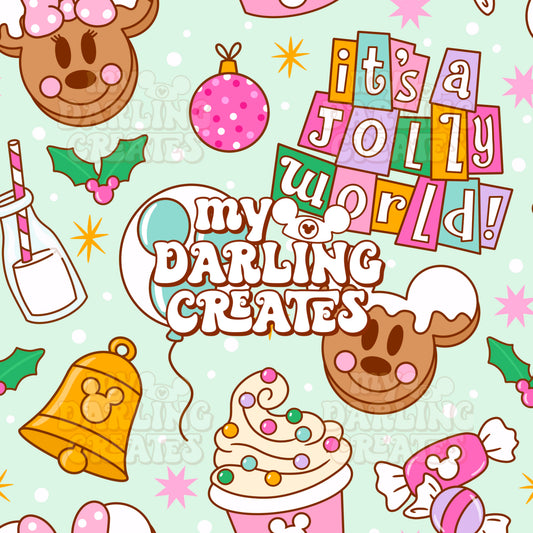 Jolly World Green - Seamless File