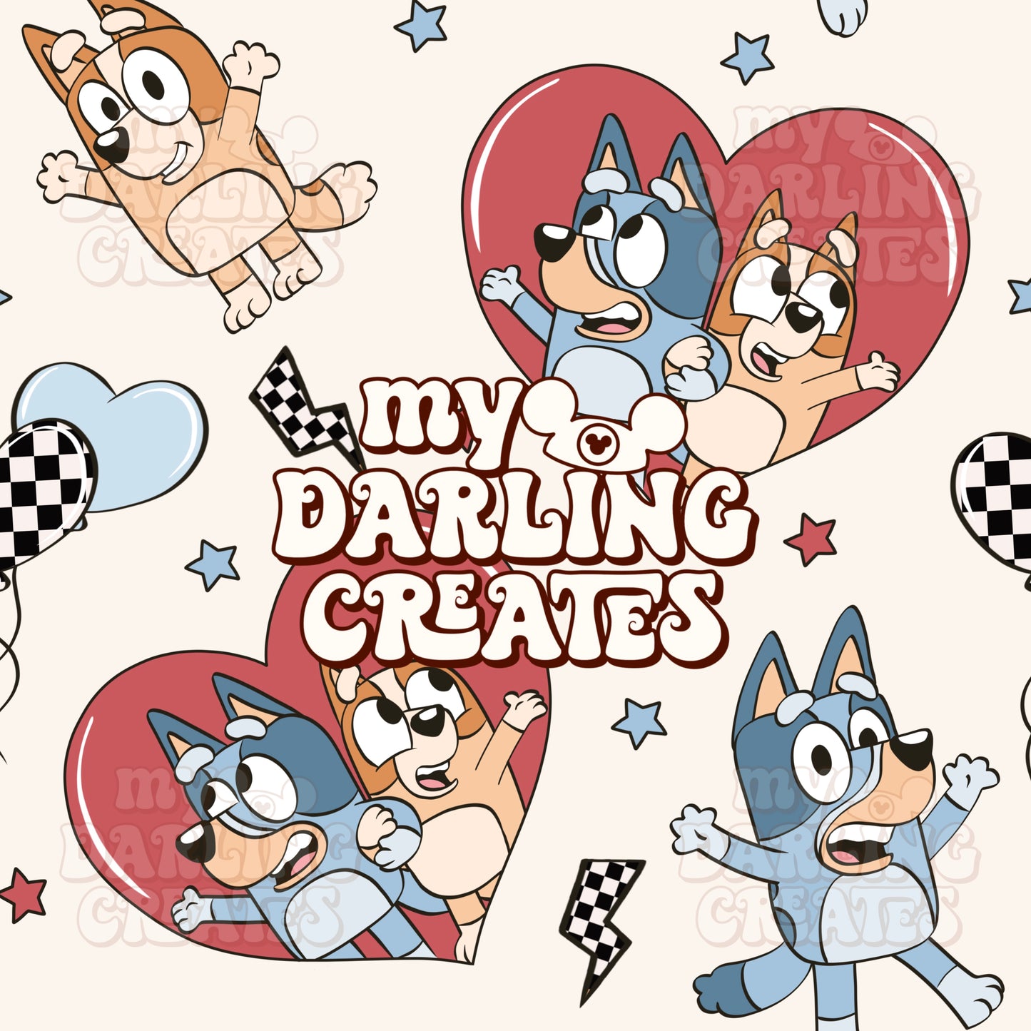 Valentine Sisters Red - Seamless File