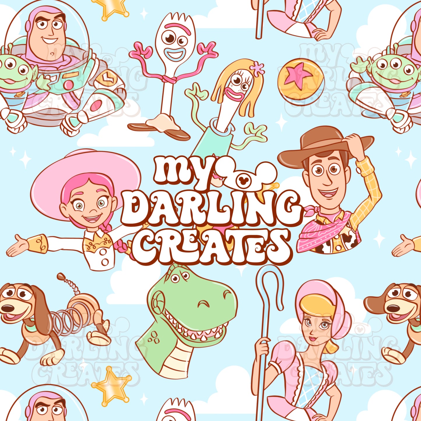 Friend In Me Blue - Seamless File