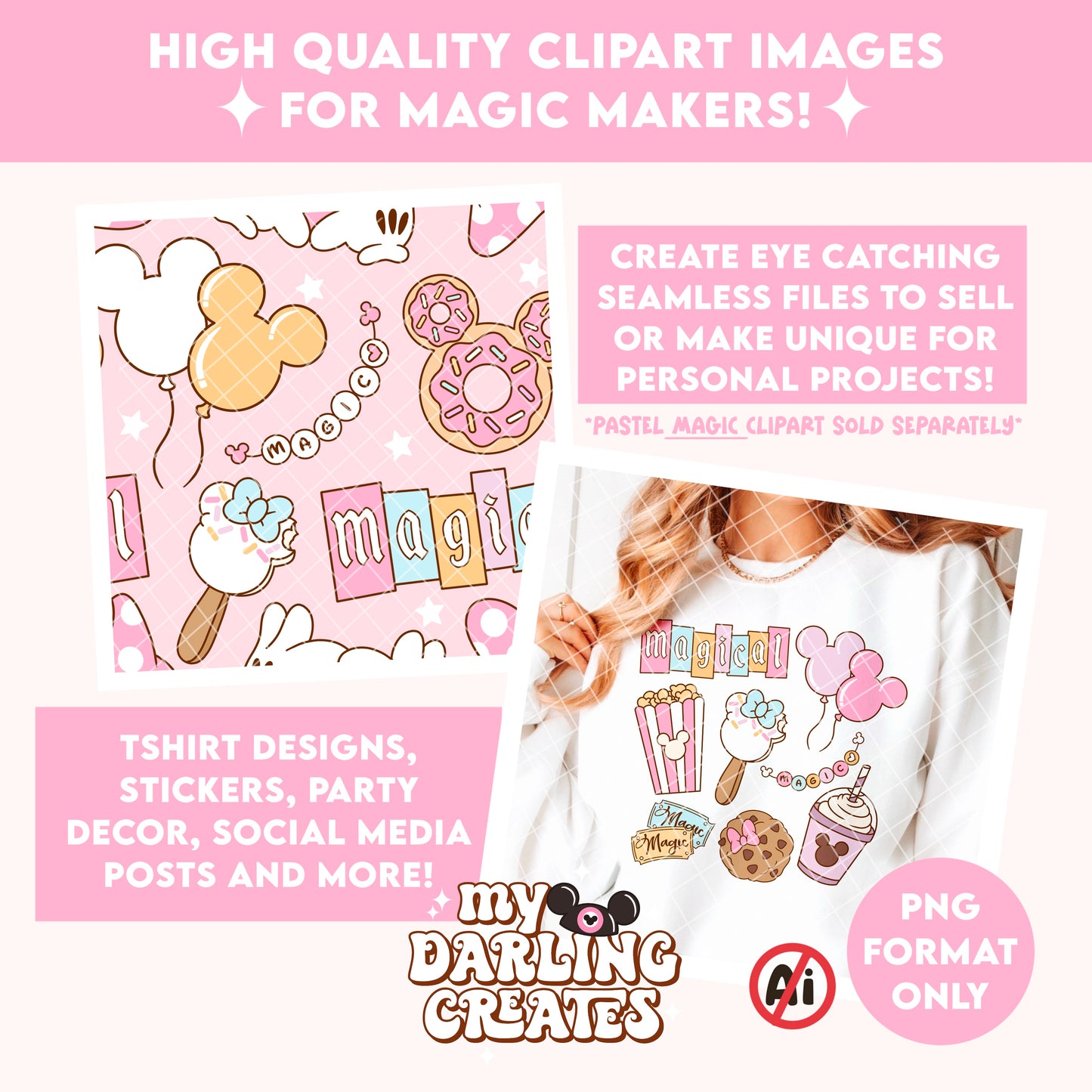 Pastel Snacks - Clipart Bundle