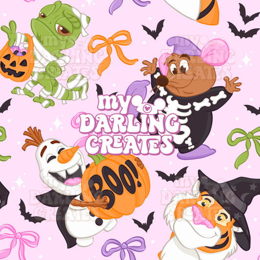 Spooky Coquette Sidekicks Pink - Seamless File