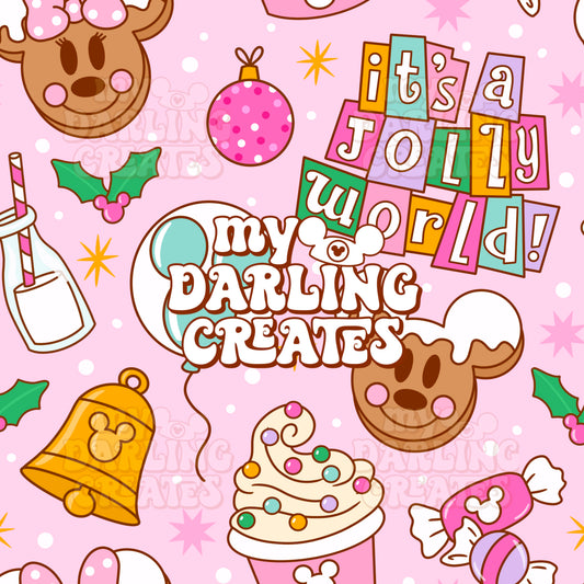 Jolly World Pink - Seamless File