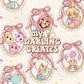 Girly Galaxy Cream Frames - Seamless File
