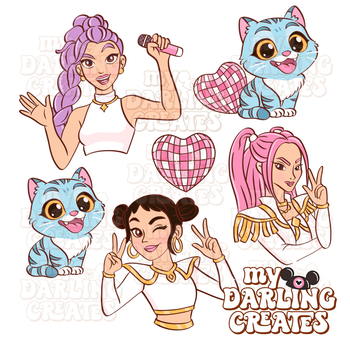 Darling K K Pop PNG Bundle – My Darling Creates