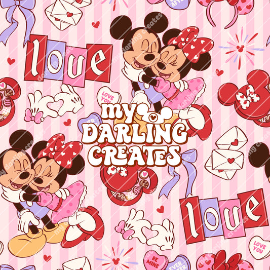 Love Day Mouse Stripes - Seamless File
