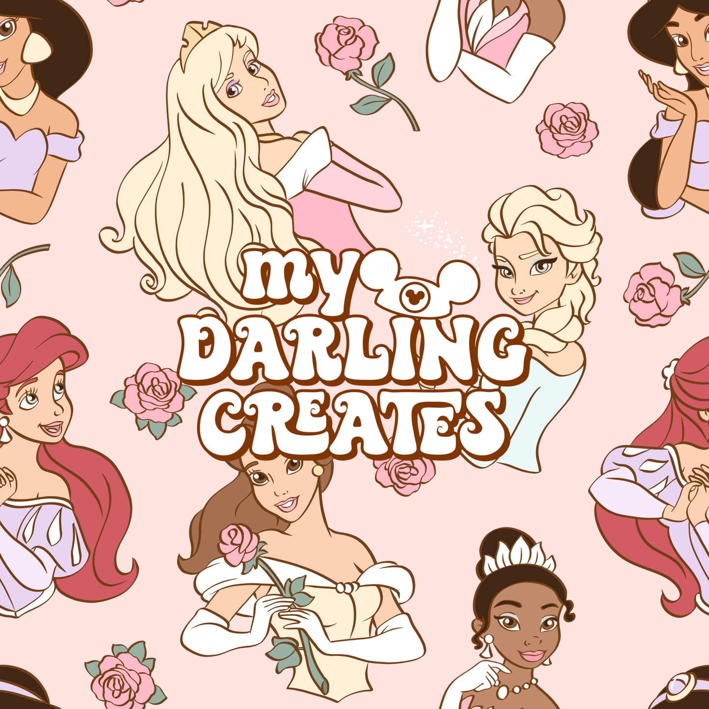 Classic Princesses Pink - Seamless File